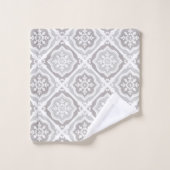 grijze tegels bad handdoek (Wasdoekje)