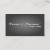 Grijze tekst alleen Modern Minimalistisch Visiteka Visitekaartje (Achterkant)