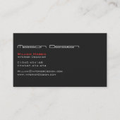 Grijze tekst alleen Modern Minimalistisch Visiteka Visitekaartje (Voorkant)