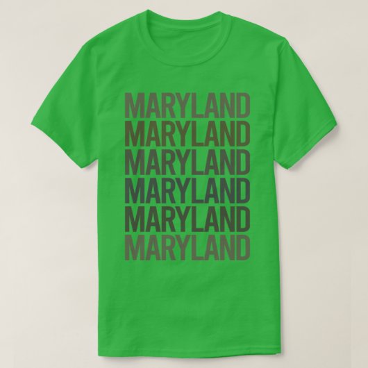 Grijze tekst Art Maryland T-shirt (Design voorkant)