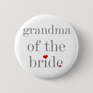 Grijze tekst oma van Bride Ronde Button 5,7 Cm