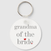 Grijze tekst oma van Bride Sleutelhanger (Voorkant)