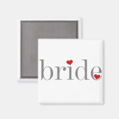 Grijze tekstbride magneet (Voorkant / Achterkant)