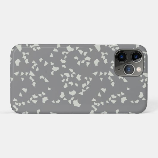 Grijze terrazzo Minimale moderne Case-Mate iPhone Case (Achterkant (horizontaal))