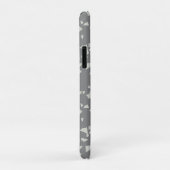 Grijze terrazzo Minimale moderne Case-Mate iPhone Case (Achterkant/rechts)