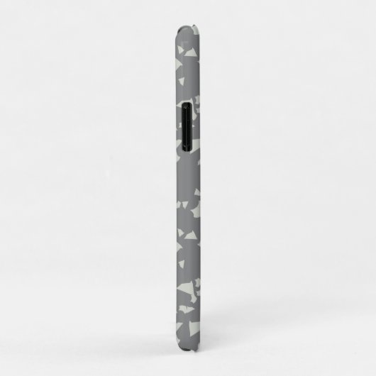 Grijze terrazzo Minimale moderne Case-Mate iPhone Case (Achterkant/rechts)