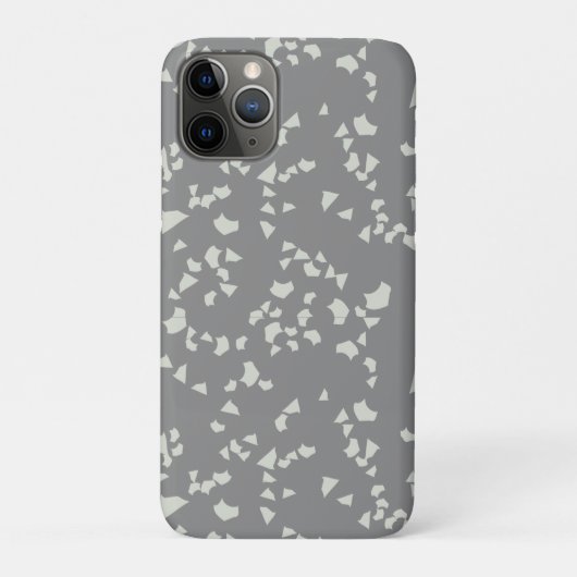 Grijze terrazzo Minimale moderne Case-Mate iPhone Case (Achterkant)