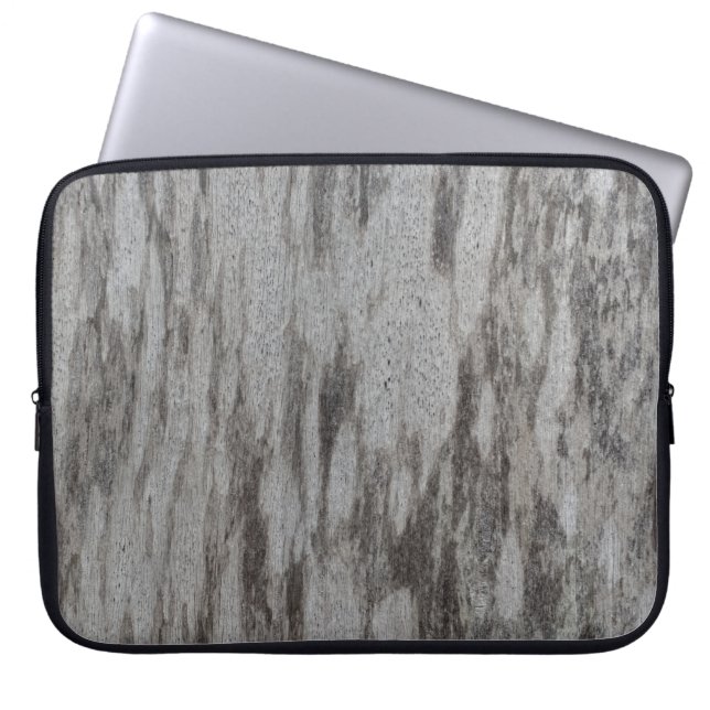 Grijze textiel laptop sleeve (Voorkant)
