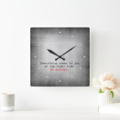 Grijze Textuur & de Inspirerend Klok van de Muur (Huis)