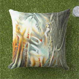 Grijze textuur die onderdelen brandt tot digitale  buitenkussen