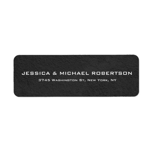 Grijze textuur Duidelijke Elegante Moderne Trendy Etiket (Voorkant)