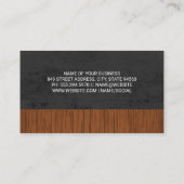 Grijze textuur | Hout Visitekaartje (Achterkant)