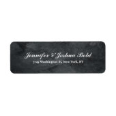 Grijze textuur Klassieke creatieve borstel Script Etiket (Voorkant)