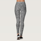 Grijze textuur leggings (Achterkant)