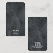 Grijze textuur Modern gewoon professioneel beheer Visitekaartje (Voorkant / Achterkant)