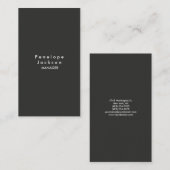 Grijze textuur Modern Gewoon, stijlvol Visitekaartje (Voorkant / Achterkant)