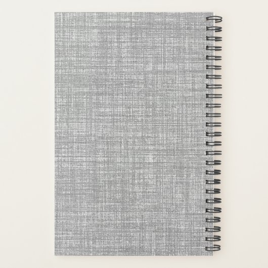 Grijze textuur planner (Achterkant)