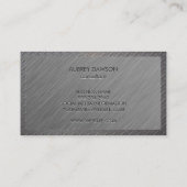 Grijze textuur | Staalgrens Visitekaartje (Achterkant)