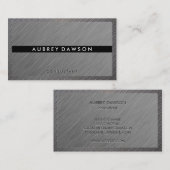 Grijze textuur | Staalgrens Visitekaartje (Voorkant / Achterkant)