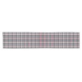 Grijze textuur tartan ruit korte tafelloper (Horizontaal)