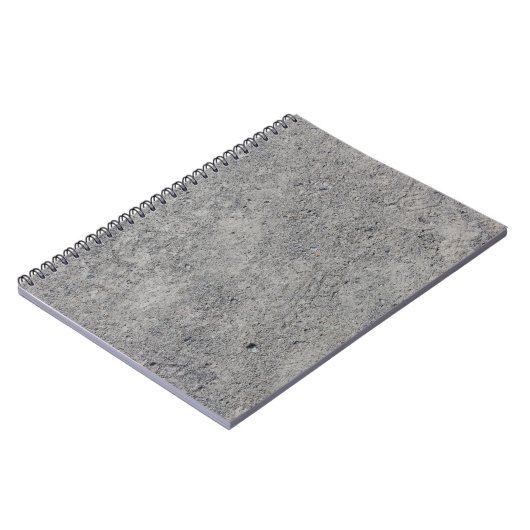 Grijze textuur van betoncement notitieboek (Linkerzijde)