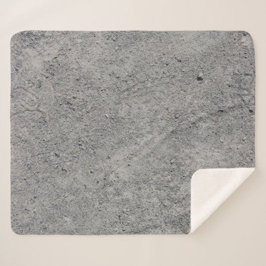 Grijze textuur van betoncement sherpa deken (Voorkant (horizontaal))