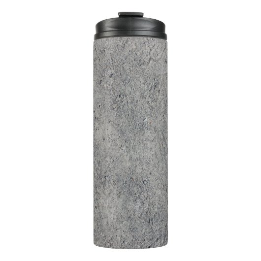 Grijze textuur van betoncement thermosbeker (Voorkant)