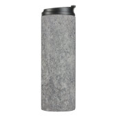 Grijze textuur van betoncement thermosbeker (Gedraaid links)