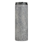 Grijze textuur van betoncement thermosbeker (Achterkant)