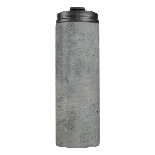 Grijze textuur van betoncement thermosbeker (Voorkant)