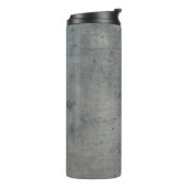 Grijze textuur van betoncement thermosbeker (Gedraaid links)