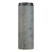 Grijze textuur van betoncement thermosbeker (Achterkant)