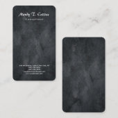 Grijze textuurpenseel Minimalistisch modern Visitekaartje (Voorkant / Achterkant)