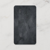 Grijze textuurpenseel Minimalistisch modern Visitekaartje (Achterkant)