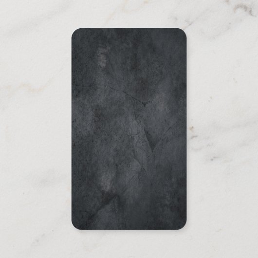 Grijze textuurpenseel Minimalistisch modern Visitekaartje (Achterkant)