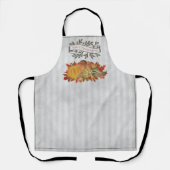 Grijze Thanksgiving Pompoenen en Squash Schort (Voorkant)