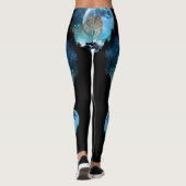 Grijze timber Wolf Full Moon Escape Leggings (Achterkant)