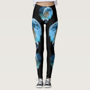 Grijze timber Wolf Full Moon Escape Leggings