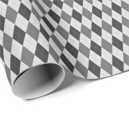 Grijze Tinten Argyle Inpakpapier