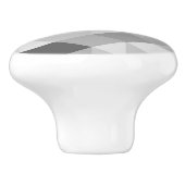 Grijze tinten Geometrische vormen Keramische Knop (Zijkant)