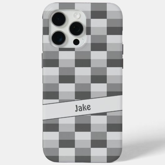 Grijze tinten Kleurblokken Case-Mate iPhone Case (Achterkant)