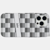 Grijze tinten Kleurblokken Case-Mate iPhone Case (Achterkant (horizontaal))