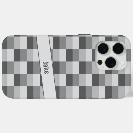 Grijze tinten Kleurblokken Case-Mate iPhone Case (Achterkant (horizontaal))