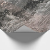 Grijze tinten Marmeren geweven effect Cadeaupapier (Hoek)