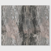 Grijze tinten Marmeren geweven effect Cadeaupapier (Vlak)