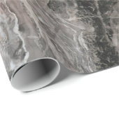 Grijze tinten Marmeren geweven effect Cadeaupapier (Rol Hoek)