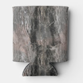 Grijze tinten Marmeren textuur Blikjeskoeler (Voorkant)