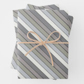 Grijze tinten met zwarte strepen op Waterverf papi Inpakpapier Vel (In situ)