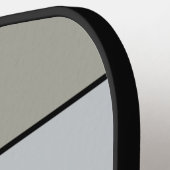 Grijze tinten met zwarte strepen op Waterverf papi Pickleball Paddle (Links Detail)