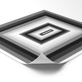 grijze tinten poster (Hoek)